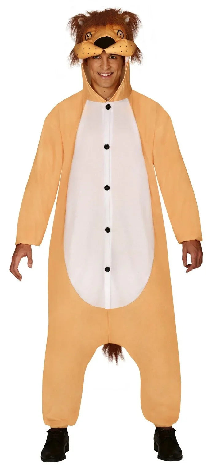 Disfraz de León Pijama para Adulto León Guirca